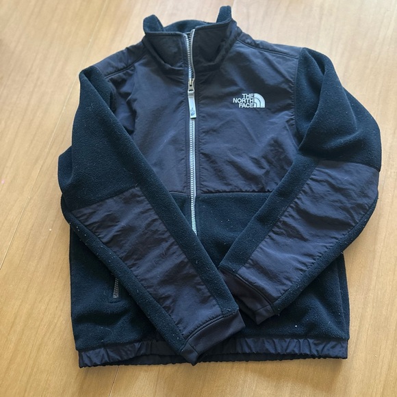 The North Face Zip Fleece Jacket Black Youth Medium - Picture 1 of 4